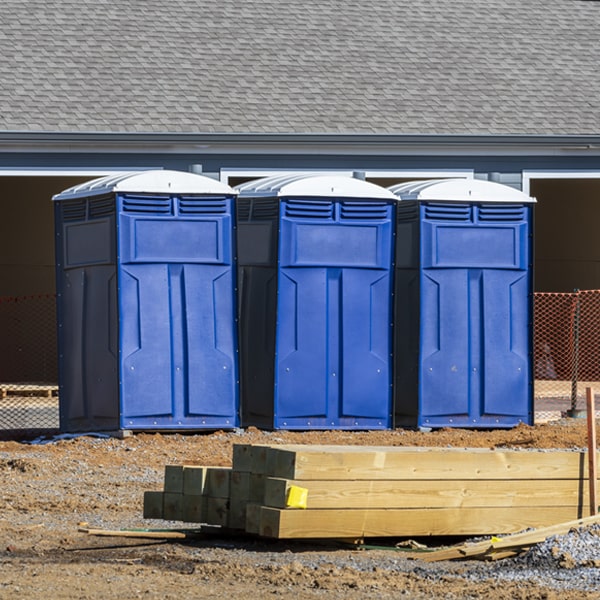 is there a specific order in which to place multiple porta potties in Oceanville New Jersey